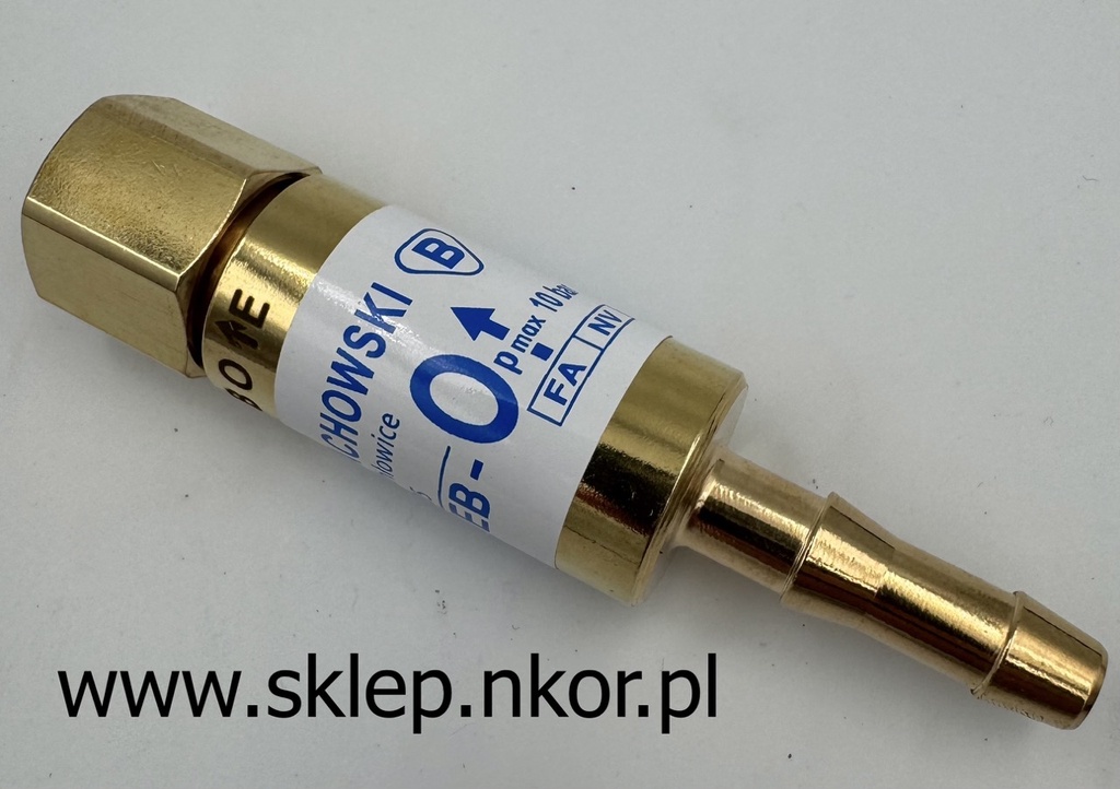 Bezpiecznik przypalnikowy tlen EBp-O 6,3 mm-G1/4