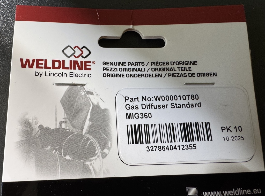 Tulejka izolacyjna WMT 36A, dyfuzor, rozdzielacz ceramiczny WELDLINE