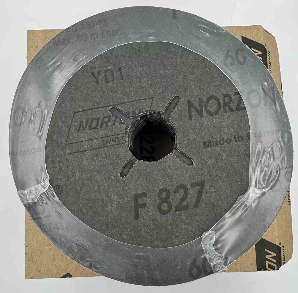 KRĄŻEK FIBROWY 125X22MM GR60 NORTON F827, TARCZA FIBROWA, DYSK FIBROWY