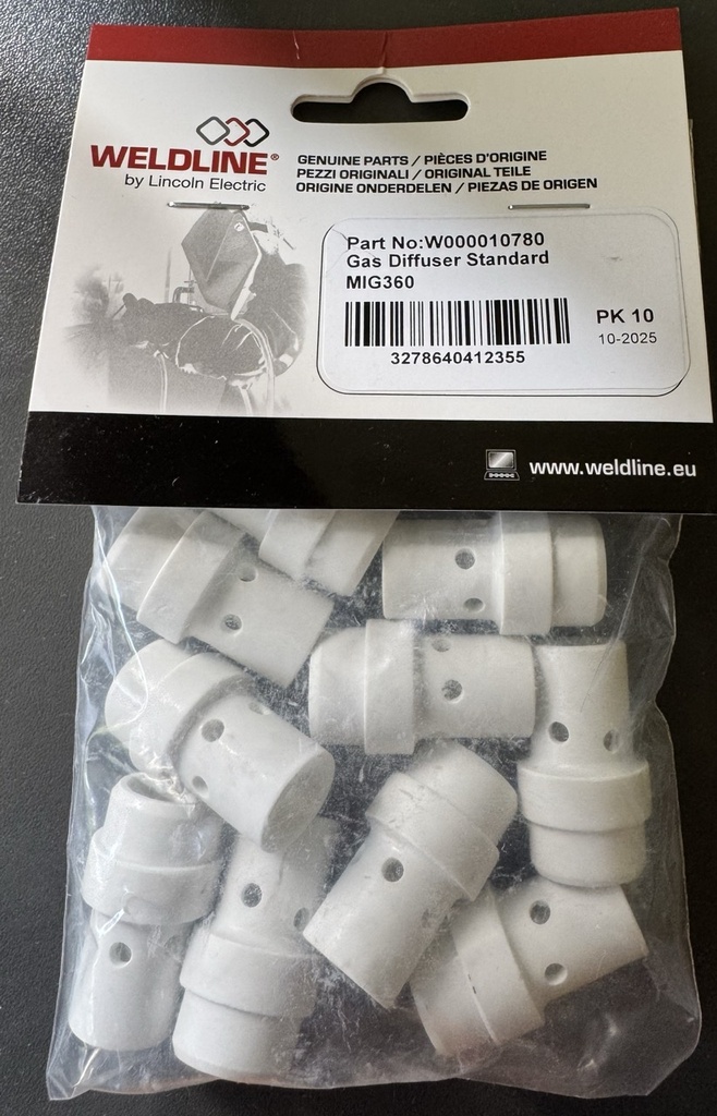 Tulejka izolacyjna WMT 36A, dyfuzor, rozdzielacz ceramiczny WELDLINE